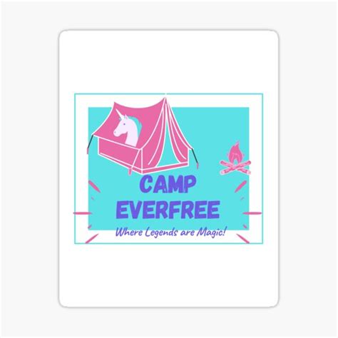 "Camp Everfree Teal" Sticker for Sale by CarliesShop | Redbubble