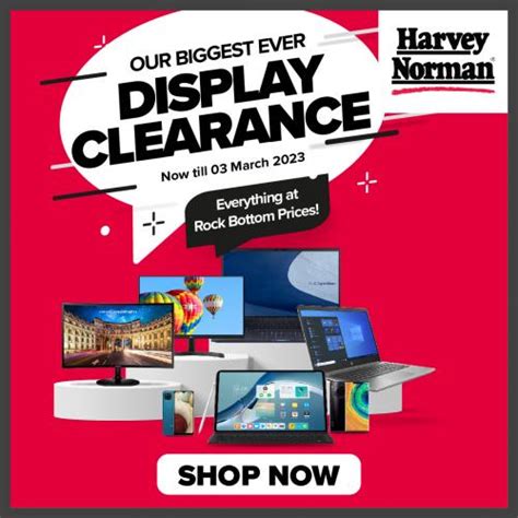 Harvey Norman Our Biggest Ever Display Clearance Sale (valid until 3 ...