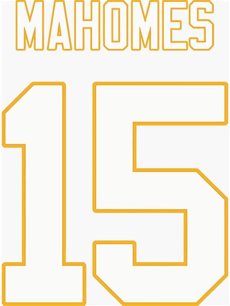 "Patrick Mahomes" Sticker by rolanducauntre | Redbubble