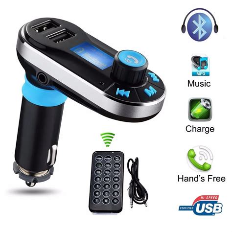 3 in 1 Universal Car Kit MP3 Player FM Transmitter AUX Wireless Car modulator radio 2 USB Car ...