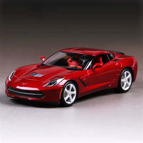 1:18 diecast Coches Corvette C7 Z51 Rojo 1:18 Diecast Car metal racing ...