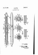 Patent Pen Patents Multi Color Sketch Coloring Page sketch template