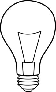 Light Bulb Outline Clip Art at Clker.com - vector clip art online ...