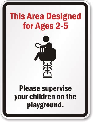 Playground Rules Sign, Children Sign, SKU: K-4015