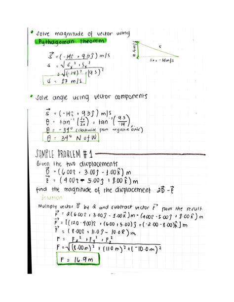 SOLUTION: GENERAL PHYSICS: Unit Vectors + sample problems with answers ...