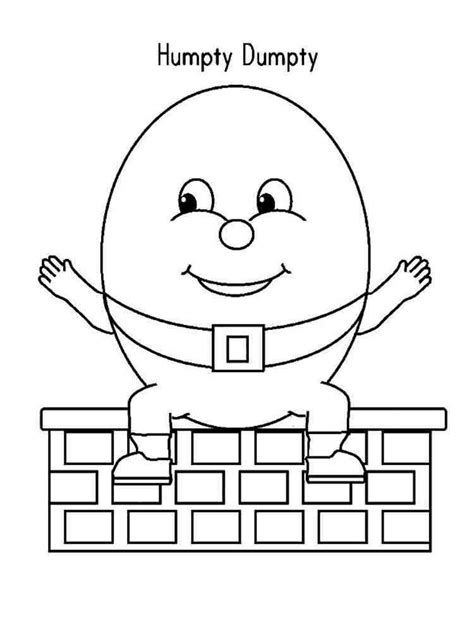 Humpty Dumpty coloring pages