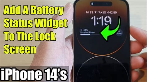 iPhone 14's/14 Pro Max: How to Add A Battery Status Widget To The Lock ...