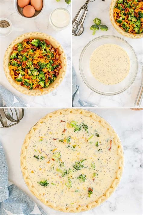 Easy Bacon Broccoli Quiche Recipe - Kylee Cooks