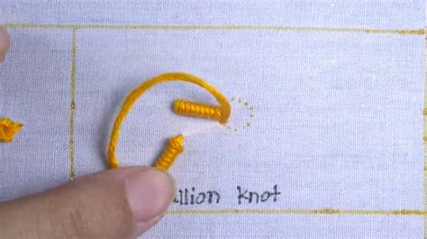 How to Do a Bullion Knot -Learn & Implement - Wayne Arthur Gallery