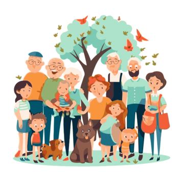 Family Reunion Clipart Images | Free Download | PNG Transparent Background - Pngtree