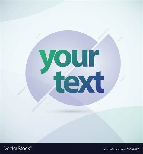 Text label template design Royalty Free Vector Image