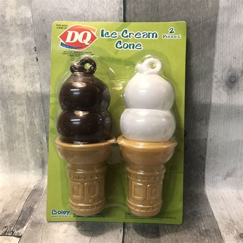 DQ Dairy Queen Ice Cream Cones Chocolate Vanilla Boley Play Pretend ...