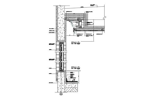 Concrete Wall Section Free AutoCAD Drawings - Cadbull