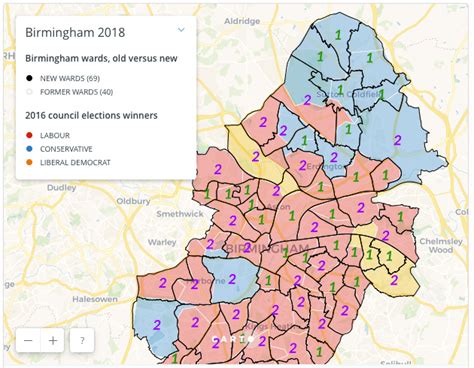 Election map: Birmingham's new districts on top of former ones, with their past results ...