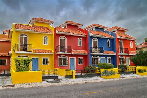 Colorful Houses In The Dominican Republic Photograph by Elemer Sagi