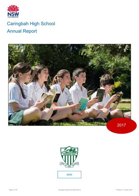 (PDF) 2017 Caringbah High School Annual Report€¦ · A high performing ...