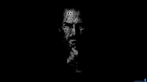 Typeface Portrait of Steve Jobs Wallpaper - Typography HD Wallpapers ...