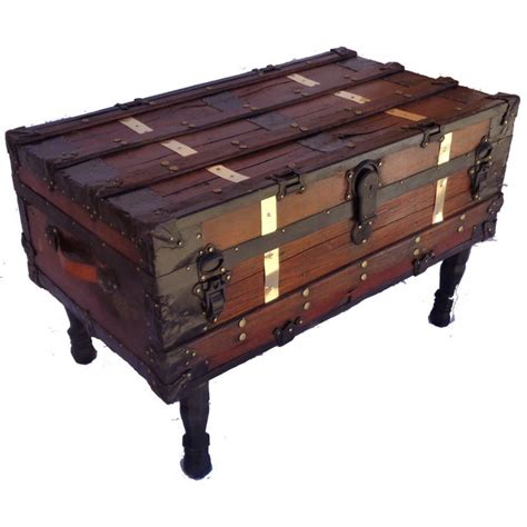 Antique Steamer Trunk/Coffee Table | Chairish