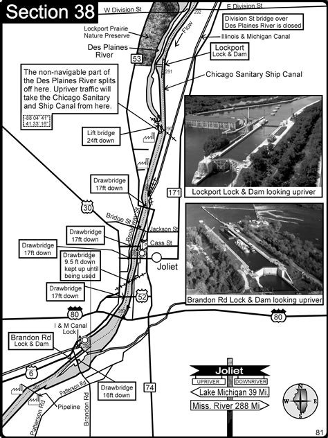 Joliet IL Illinios river-Des Plaines River-IM Canal Map - Joliet IL ...