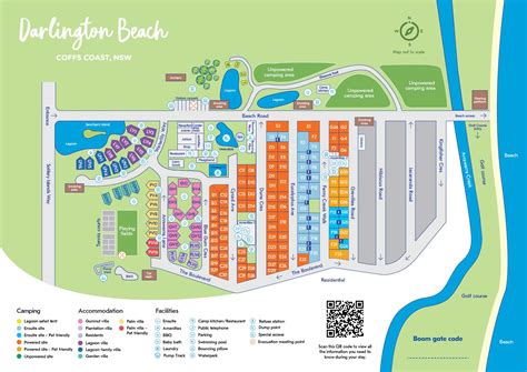 Park map - NRMA Darlington Beach Holiday Resort