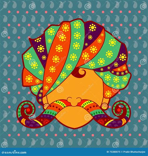 Rajasthani Turban Clipart Flower