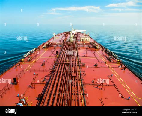 Oil tanker vessel deck hi-res stock photography and images - Alamy