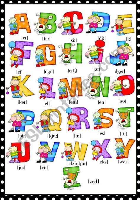 THE ALPHABET - POSTER - ESL worksheet by macomabi