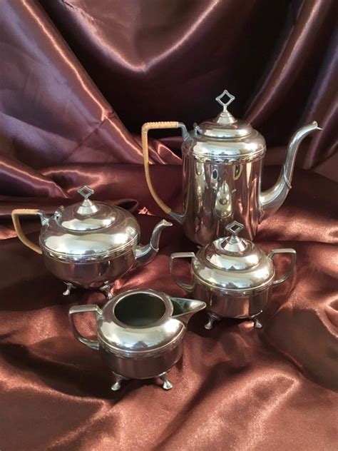 RIO Tiel - Art Deco coffee / tea set (4) - Silver plated - Catawiki