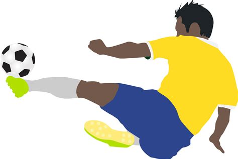 Cartoon football soccer player man in action 10135402 PNG