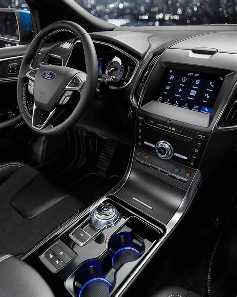 The 2019 Ford Edge interior has such a sleek and modern look! | Ford edge, Ford edge accessories ...