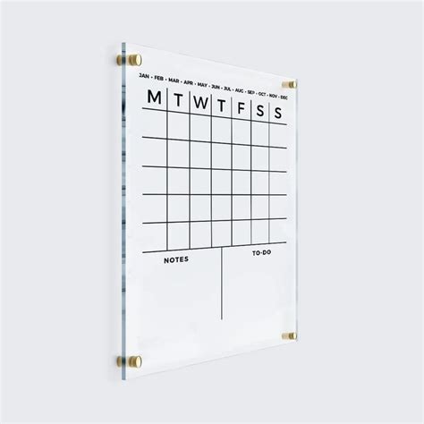 Large personalized acrylic wall calendar dry erase calendar – Artofit