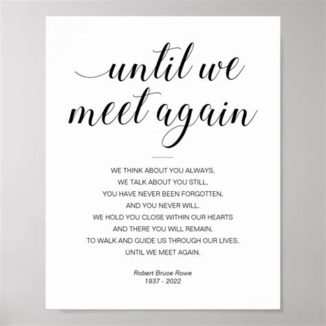 Until We Meet Again Poem Printable - Printable Word Searches