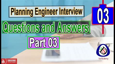 Planning Engineer Interview Questions and Answers Part 03 | Interview ...