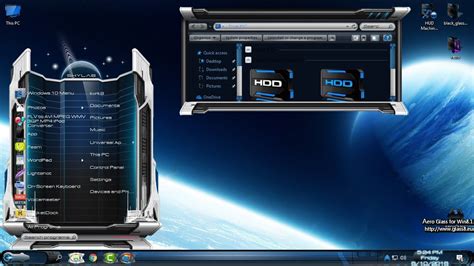 Windows 10 futuristic theme - Windows 10 custom theme SkyLab ...