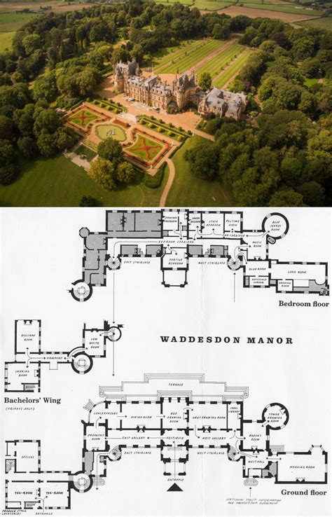 Waddesdon Manor, England, #England #Manor #Waddesdon | Mansion floor plan, Castle floor plan ...