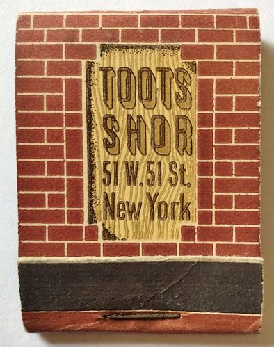 TOOTS SHORE NEW YORK | 51 West 51st Street. | Frank Kelsey | Flickr