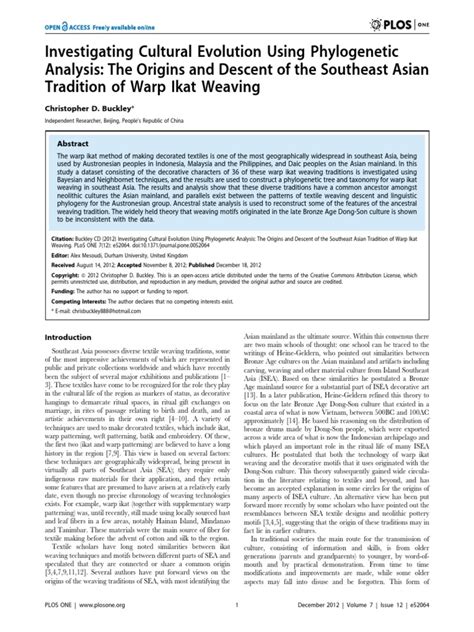 Investigating Cultural Evolution Using P PDF | PDF | Weaving | Loom