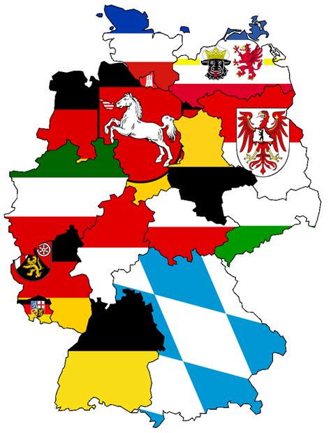 German States - Flag Map by HeerSander on DeviantArt