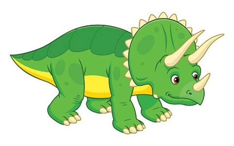 Cute Cartoon Triceratops Stock Clipart | Royalty-Free | FreeImages