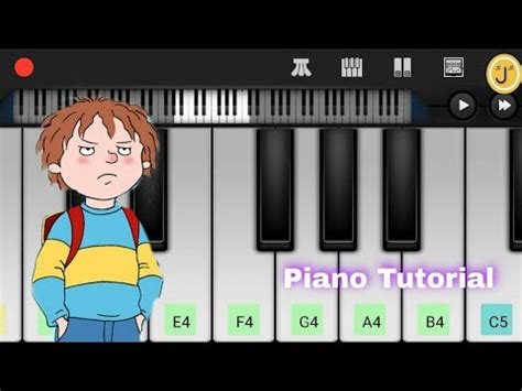 Horrid Henry Theme Song | Easy Mobile Piano Tutorial | Bas Karo Henry - YouTube