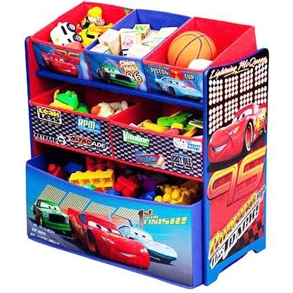 Disney Pixar Cars Multi Bin Toy Box Organizer | Storage Racks & Chests