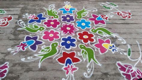 Parrot kolam || 15 dots Kolam – Kolams of India