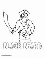 Blackbeard Coloring Page Pages sketch template