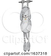 Woman Hanging out on a Limb of a Cliff Cartoon Posters, Art Prints by - Interior Wall Decor #1192331