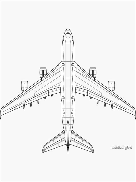 "Airbus A380 Blueprint" Sticker for Sale by zoidberg69 | Redbubble