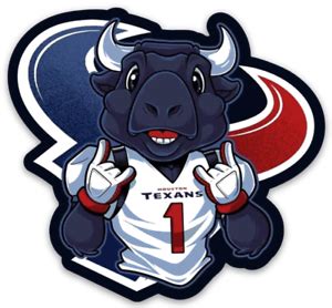 Houston Texans --- Texas Bull "Bull Sign" Mascot Type Die-Cut MAGNET | eBay