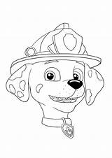 Paw Patrol Marshall Coloring Pages Colouring Drawing Color Print  sketch template
