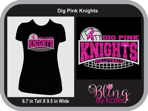 School Spirit Wear - Dig Pink Knights Volleyball Spirit Wear ...