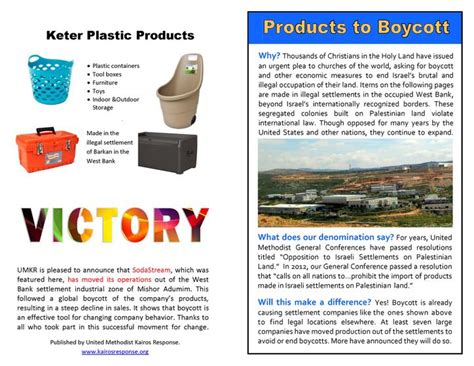 Products to Boycott Insert/Flyer