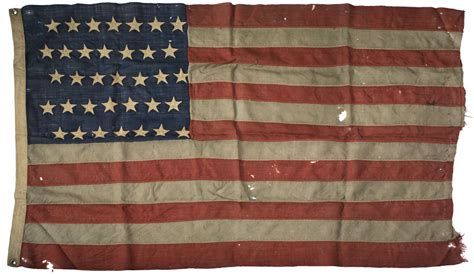 CIVIL WAR ERA THIRTY-FIVE STAR AMERICAN FLAG, 1863-1865. – Northeast Auctions